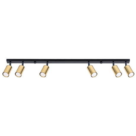 Plafon WINX 6L czarny/złoty