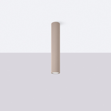 Plafon KARBON 40 taupe + 1X Żarówka LED GU-10 4000K Zimna 7W 530lm