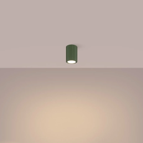 Plafon KARBON 10 zielony oliwkowy