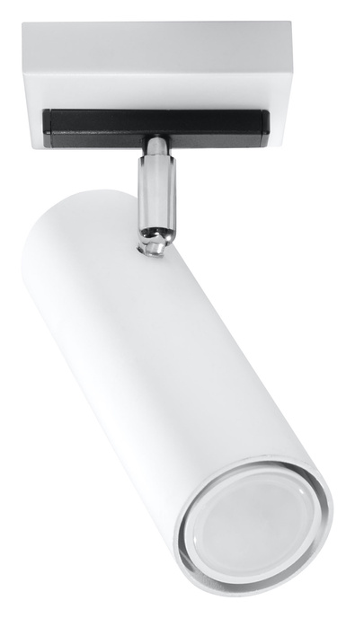 Plafon DIREZIONE 1 biały + 1x Żarówka LED GU-10 3000K Ciepła 7W 620lm