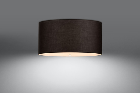 Plafon OTTO 50 czarny + 5x Żarówka LED E27 3000K Ciepła 7,5W 620lm