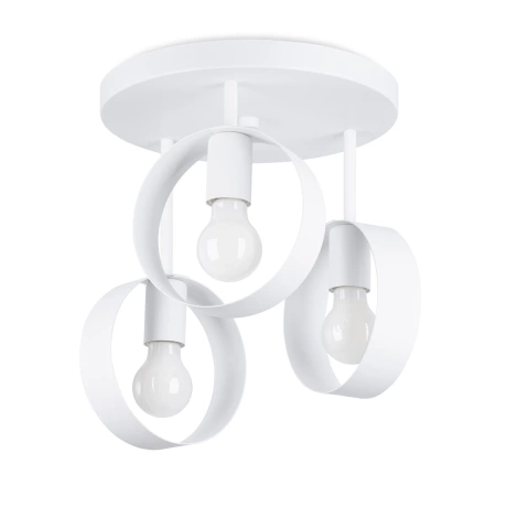 Plafon TITRAN 3 biały