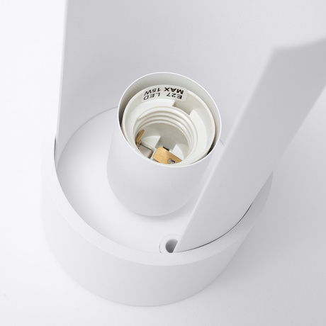 Lampa biurkowa FLASH biała + 1x Żarówka LED E27 3000K 7W 760lm