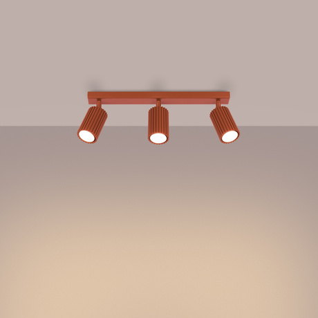 Plafon KARBON 3L ochra czerwona