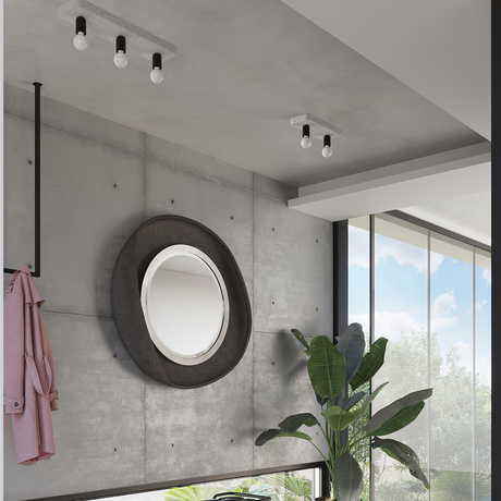 Plafon TAVO 3 + 3x Żarówka LED E27 3000K 7W 760lm