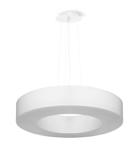 Żyrandol SATURNO SILM 50 biały + 5x Żarówka LED E27 4000K Zimna 7,5W 650lm