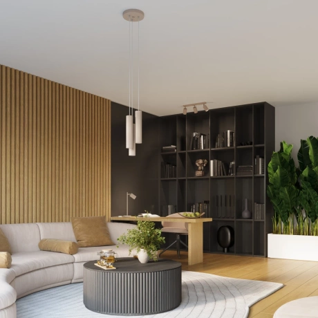 Plafon KARBON 6L taupe