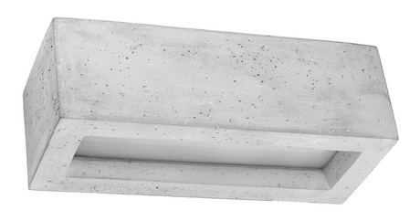 Kinkiet VEGA 30 beton + 1x Żarówka LED E27 3000K Ciepła 7,5W 620lm