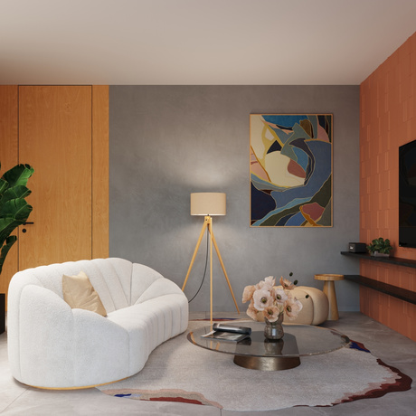 Lampa podłogowa NATT taupe