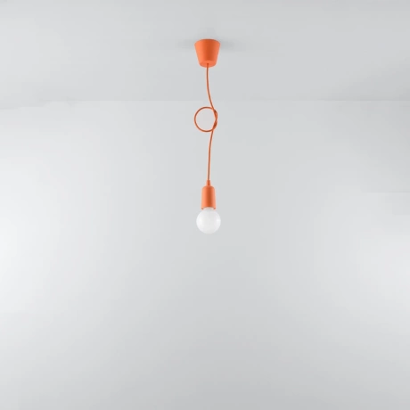 Lampa wisząca DIEGO 1 pomarańczowa