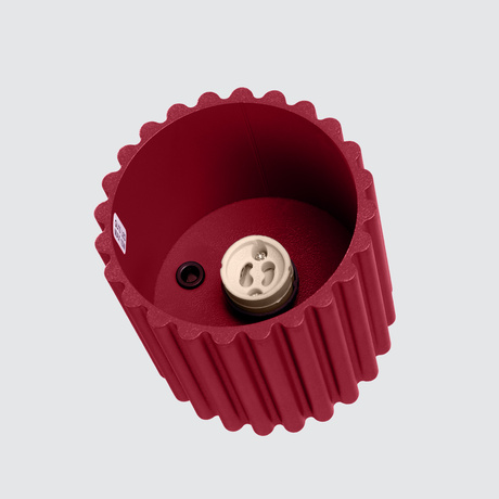 Plafon AURA 1 burgund GU10 + 1X Żarówka LED GU-10 3000K Ciepła 7W 510lm