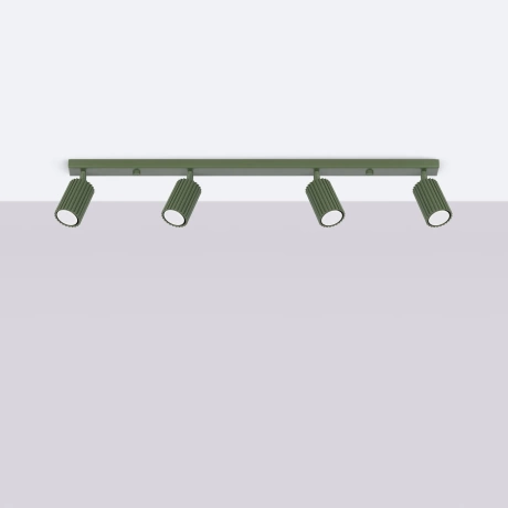 Plafon KARBON 4L zielony oliwkowy