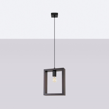 Lampa wisząca ARIES wenge + 1x Żarówka LED E27 3000K 7W 760lm