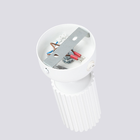 Kinkiet KARBON biały z włącznikiem + 1x Żarówka LED GU-10 4000K Zimna 7W 530lm