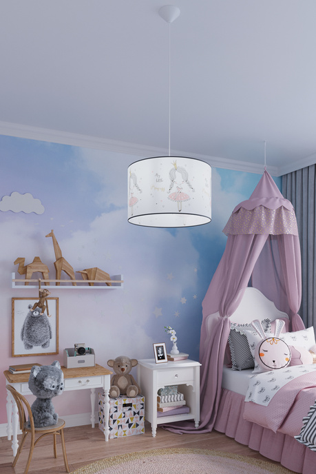 Lampa wisząca PRINCESS 30 + 1x Żarówka LED E27 4000K Zimna 7,5W 650lm