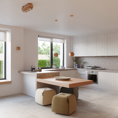 Lampa Wisząca WOODY naturalne drewno + 1x Żarówka LED GU-10 3000K Ciepła 7W 620lm