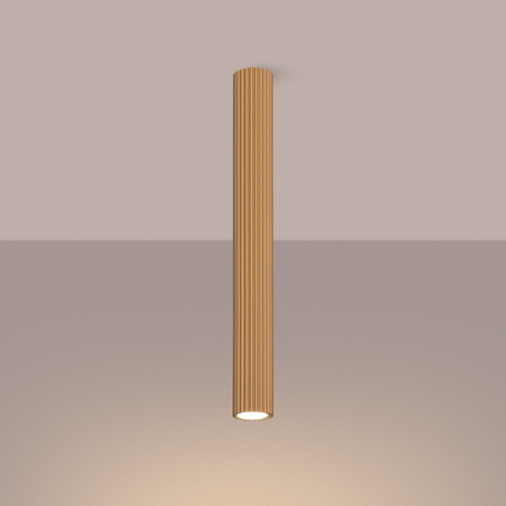 Plafon KARBON 60 złoty + 1x Żarówka LED GU-10 4000K Zimna 7W 530lm