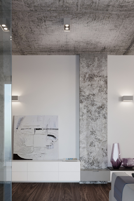 Plafon QUAD MAXI szary + 2x Żarówka LED GU-10 3000K Ciepła 7W 620lm