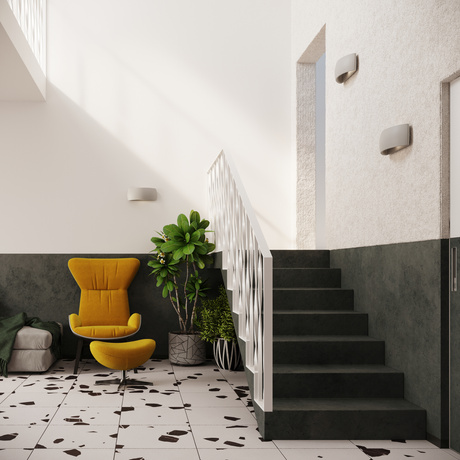 Kinkiet ceramiczny PONTIUS szary + 1x Żarówka LED G9 4000K Zimna 4,5W 530lm