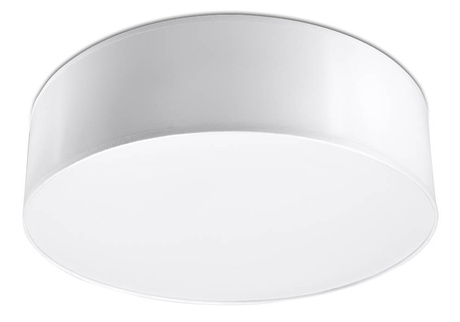 Plafon sufitowy ARENA 35 BIAŁA + 2x Żarówka LED E27 3000K Ciepła 7,5W 620lm