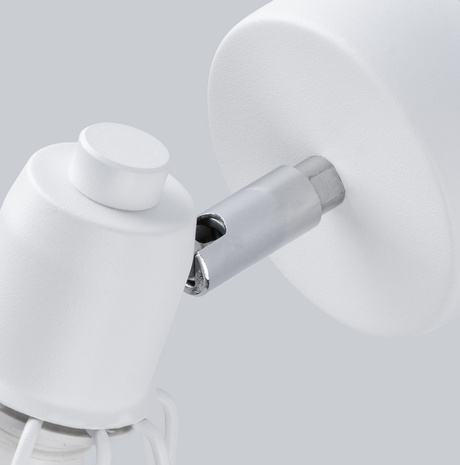 Kinkiet ARTEMIS 1 biały + 1x Żarówka LED E14 4000K Zimna 7,5W 680lm