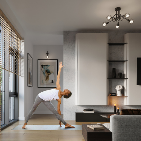 Kinkiet BELUCI 1 czarny + 1x Żarówka LED E14 3000K Ciepła 7,5W 620lm