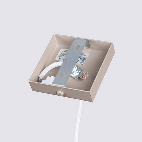 Lampa wisząca KARBON 1 taupe + 1X Żarówka LED GU-10 4000K Zimna 7W 530lm