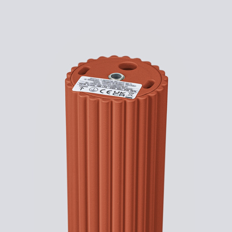 Plafon KARBON 60 ochra czerwona + 1x Żarówka LED GU-10 3000K Ciepła 7W 510lm