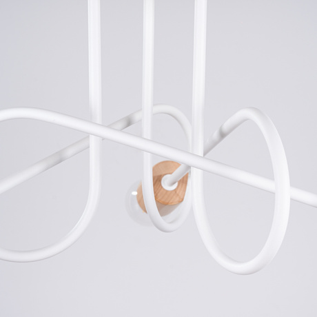 Żyrandol EMBER 3 biały + 3x Żarówka LED E27 4000K Zimna 7,5W 690lm