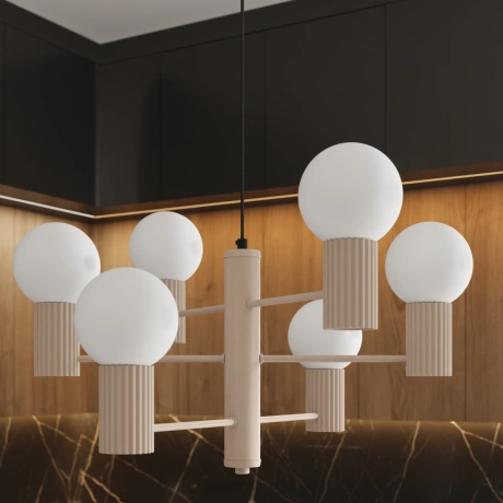 Żyrandol HALO 6 taupe