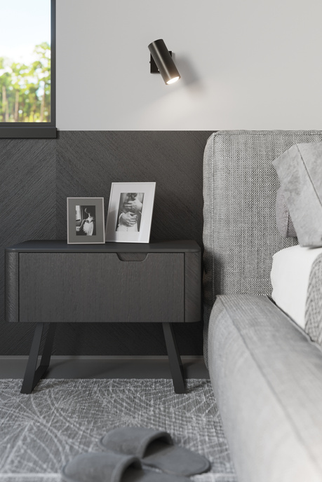 Plafon DIREZIONE 3 czarny + 3x Żarówka LED GU-10 3000K Ciepła 7W 620lm