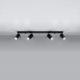 Plafon RING 4L czarny