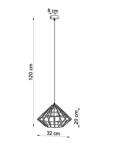Lampa wisząca UMBERTO biała + 1x Żarówka LED E27 4000K Zimna 7,5W 650lm
