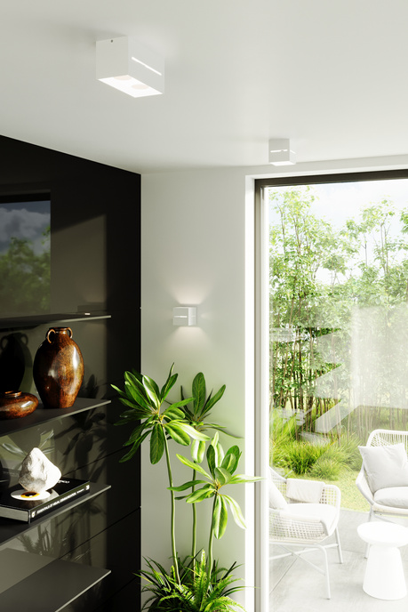 Kinkiet LOBO biały + 1x Żarówka LED G9 4000K Zimna 4,5W 530lm