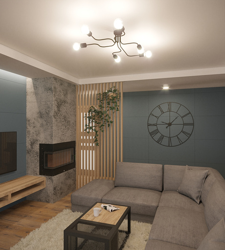 Żyrandol VECTOR 6 czarny + 6x Żarówka LED E27 4000K Zimna 7,5W 650lm