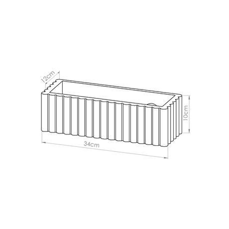 Kinkiet ceramiczny RIGATA taupe