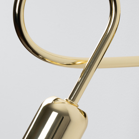 Kinkiet SUPEŁ złoty połysk + 1X Żarówka LED E27 4000K Zimna 7,5W 690lm