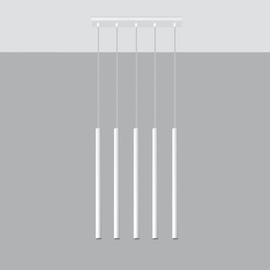 Lampa wisząca PASTELO 5 biały