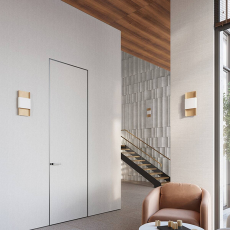 Kinkiet DURLIN złoty/biały + 2x Żarówka LED G9 4000K Zimna 4,5W 460lm