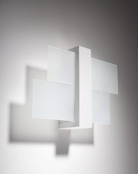 Kinkiet FENIKS 1 biały + 1x Żarówka LED E27 4000K Zimna 7,5W 650lm