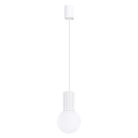 Lampa wisząca HALO 1 biała + 1X Żarówka LED G9 4000K Zimna 4,5W 460lm