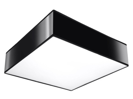 Plafon sufitowy HORUS 35 CZARNY + 2x Żarówka LED E27 3000K Ciepła 7,5W 620lm