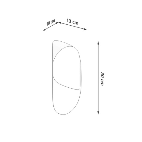 Kinkiet TEAR biały + 1x Żarówka LED G9 3000K Ciepła 4,5W 510lm