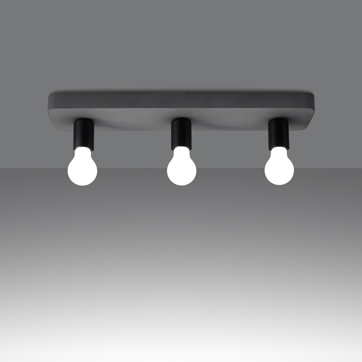 Plafon TAVO 3 + 3x Żarówka LED E27 3000K 7W 760lm