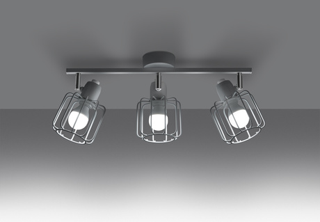 Plafon BELUCI 3 biały + 3x Żarówka LED E14 4000K Zimna 7,5W 680lm