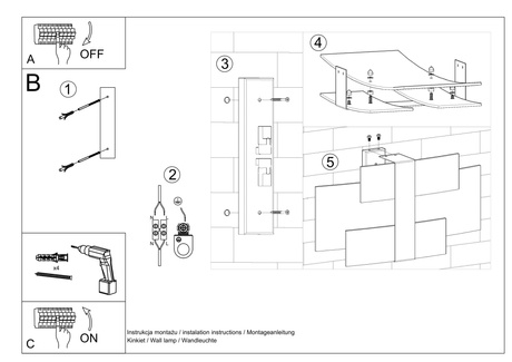 Kinkiet CELIA biały + 2x Żarówka LED G9 3000K Ciepła 4,5W 510lm