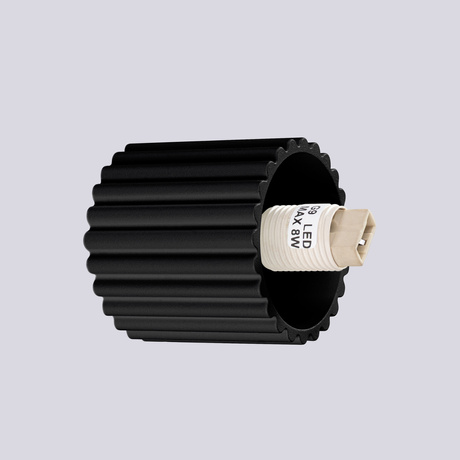 Kinkiet HALO czarny IP44 + 1X Żarówka LED G9 3000K Ciepła 4,5W 450lm