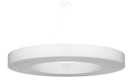 Żyrandol SATURNO SLIM 90 biały + 8x Żarówka LED E27 4000K Zimna 7,5W 650lm