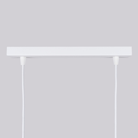 Lampa wisząca KARBON 2 biały + 2x Żarówka LED GU-10 3000K Ciepła 7W 510lm