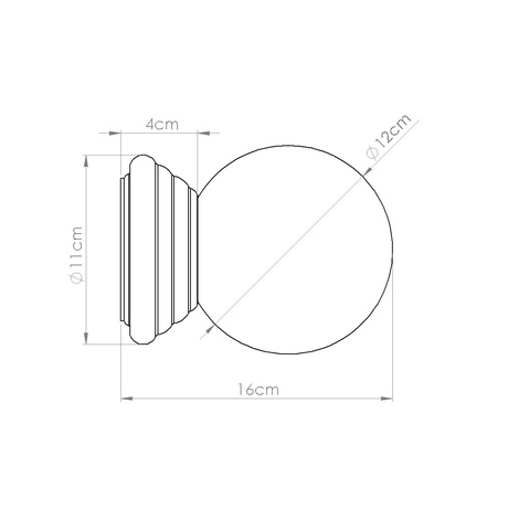 Kinkiet ZORI brzoskwiniowy IP44